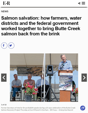 Salmon salvation: how farmers, water districts and the federal government worked together to bring Butte Creek salmon back from the brink